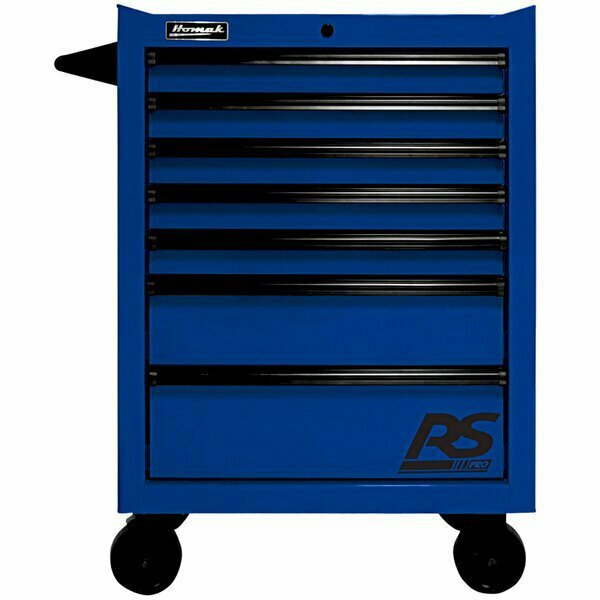 Homak RS Pro 27'' Blue 7-Drawer Roller Cabinet BL04027770 571BL04027770